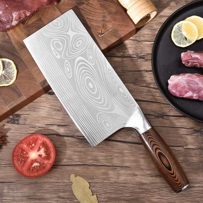 DAO - DAO BẾP NHẬT BẢN USUBA THÉP DAMASCUS MÃ B1DT117 nt topcomshop vn