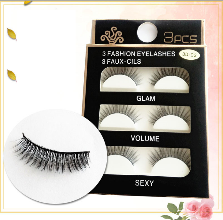 Lông Mi Chồn Mi Giả 3D siêu tự nhiên (Hộp 3 cặp) 5