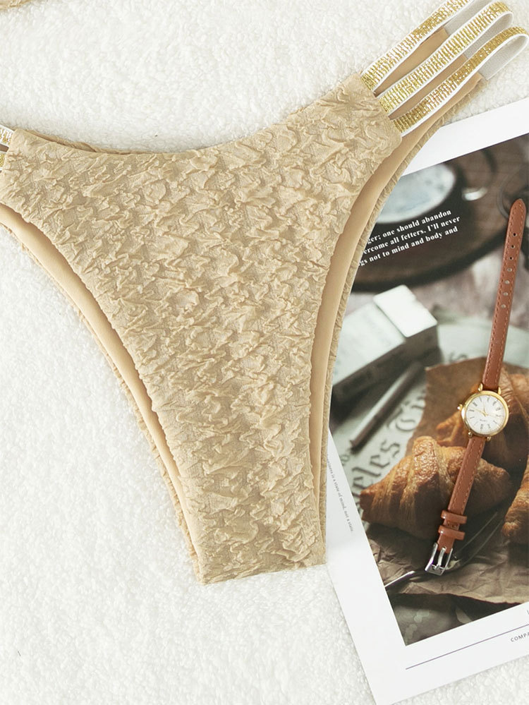 Mẫu Bikini hai mảnh Sling cạp cao hình chữ U chuẩn dáng chảnh