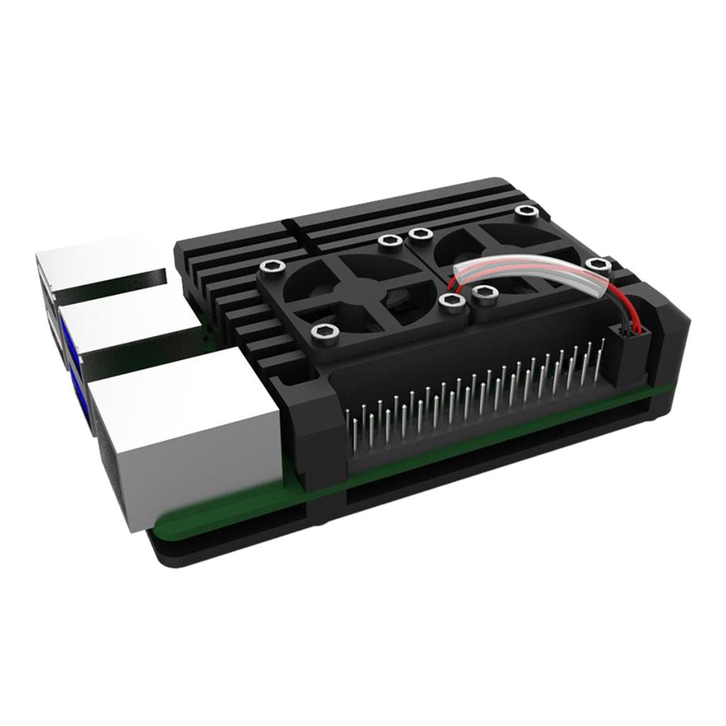 Đôi Quạt Làm Mát Vỏ Dành Cho Raspberry Pi 2B/3B/PI 3B +/4B Phụ Kiện