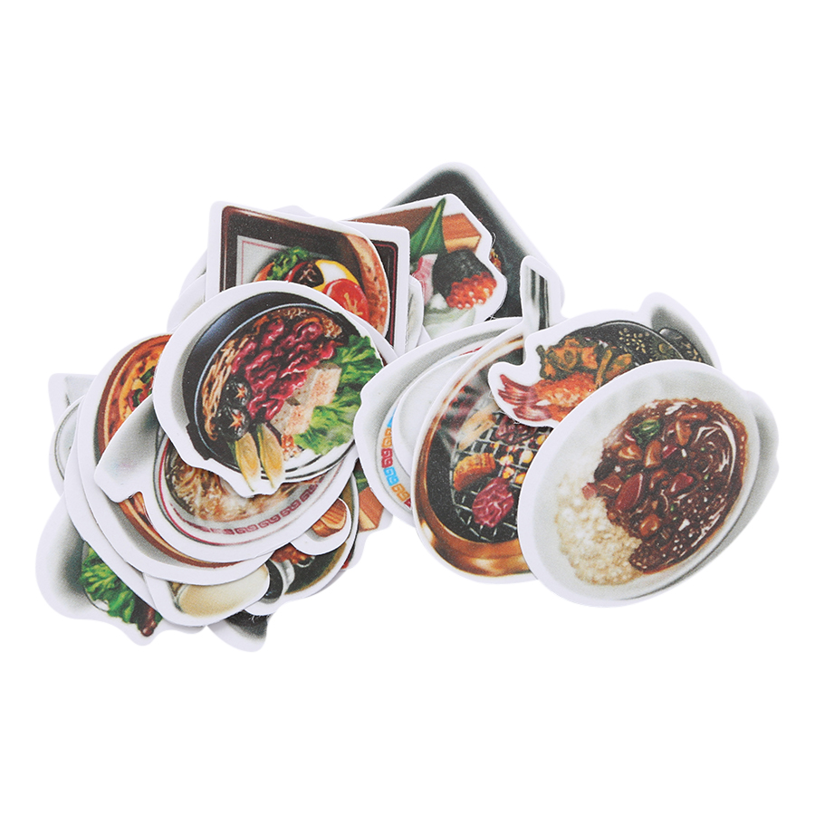 Set 28 Sticker Trang Trí - Chủ Đề Thức Ăn