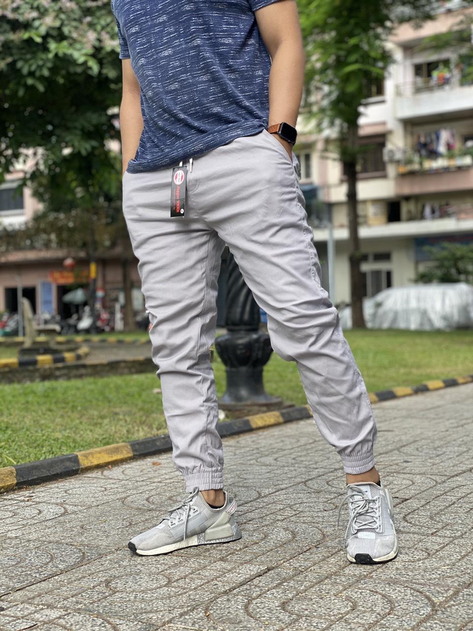 Quần jogger nam Hàn Quốc, kaki co giãn MS04