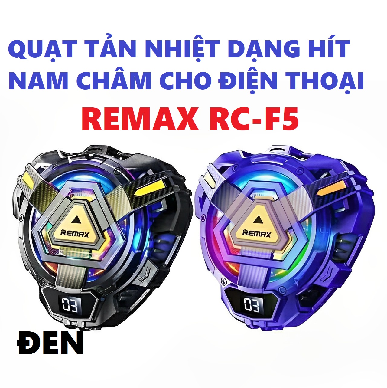Sò lạnh điện thoại Quạt tản nhiệt hít nam châm cho điện thoại Remax RT-F5 _  Hàng chính hãng