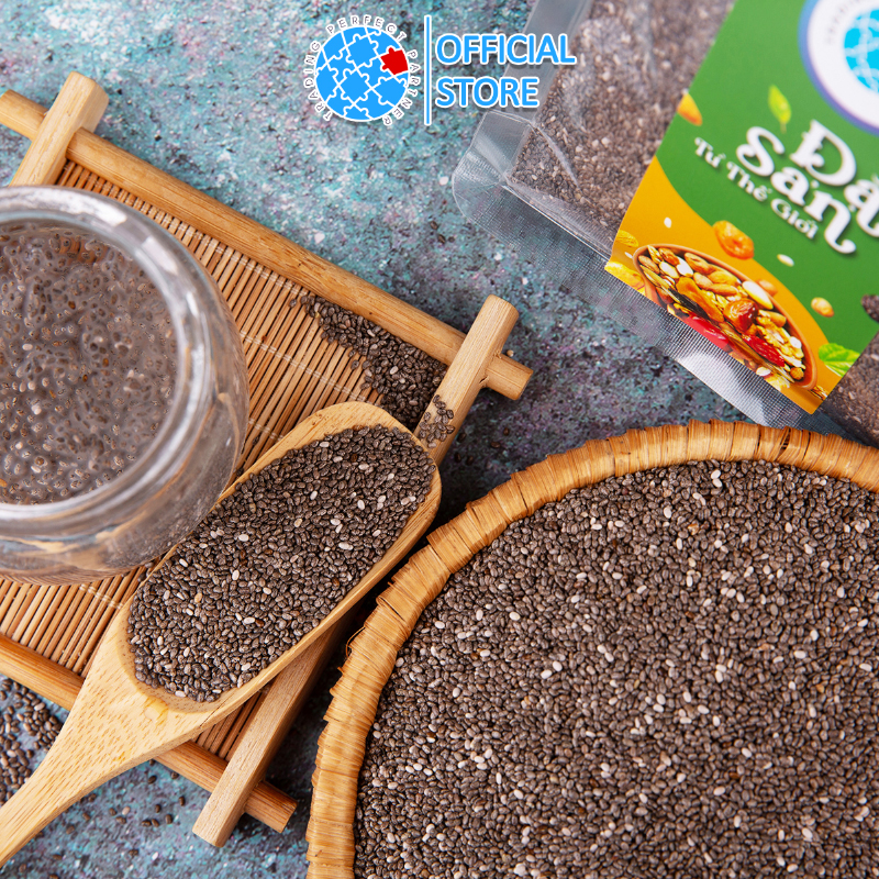 Combo 2 túi Hạt Chia Đen Hữu Cơ Peru Trading Perfect Partner (500gr/túi) - Hạt Chia sạch organic, cam kết chất lượng