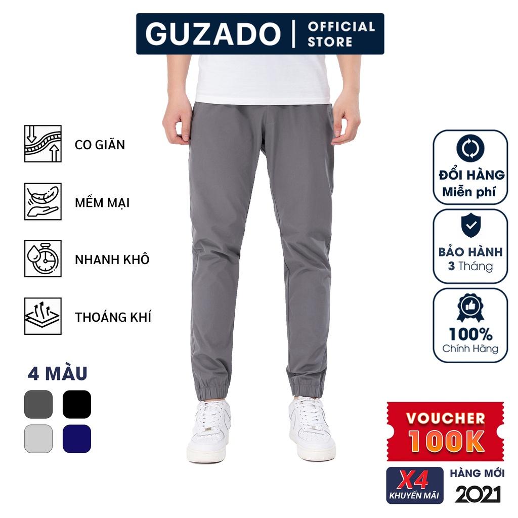 COMBO 2 Quần Jogger nam Thể Thao Guzado Chất Gió Thể Thao,Co Giãn,Vận Động Thoải Mái