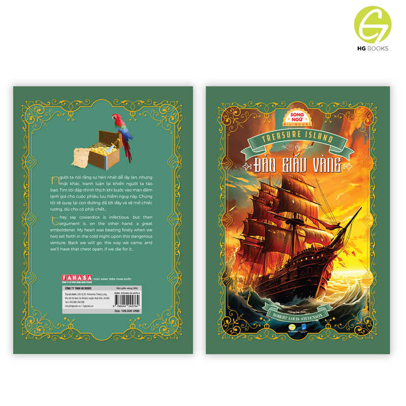Đảo giấu vàng - Sách song ngữ kinh điển, có note từ vựng, tặng kèm file nghe - HG Books