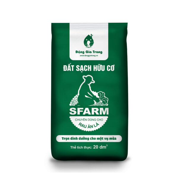 Đất sạch hữu cơ Sfarm chuyên trồng rau ăn lá 20dm3