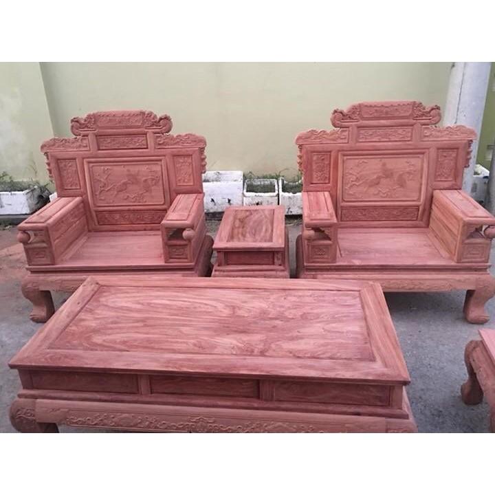 Bộ bàn ghế giá cổ phù dung gỗ hương đá