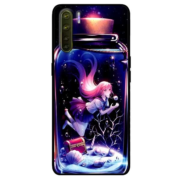 Ốp lưng dành cho Oppo Reno 3 - A91 mẫu Cô Gái Trong Lọ