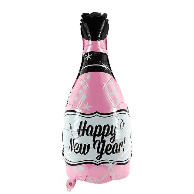 BONG BÓNG TRANG TRÍ NĂM MỚI HÌNH CHAI CHAMPAGNE