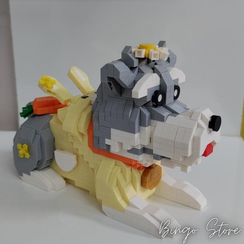 MÔ HÌNH LẮP RÁP CHÓ SCHNAUZER 946 CHI TIẾT