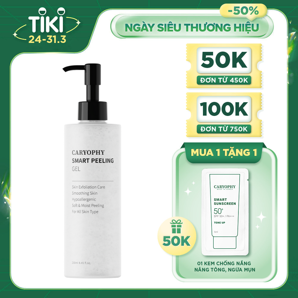 Gel Tẩy Tế Bào Chết Thông Minh Ngăn Ngừa Mụn, Caryophy Smart Peeling Gel