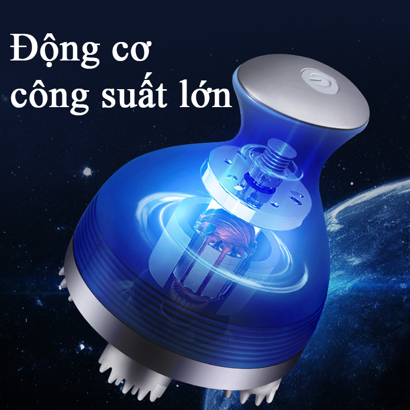 Máy Massage Đầu Mini 3 Đầu Xoay 360 Độ Có Đảo Chiều Giảm Căng Thẳng Mệt Mỏi Đau Đầu Giúp Ngủ Ngon Giấc Máy Mát Xa Cổ Vai Gáy Toàn Thân 3 Chế Độ Chống Nước Tiện Lợi Lưu Thông Khí Thư Giãn Thông Minh - ML051