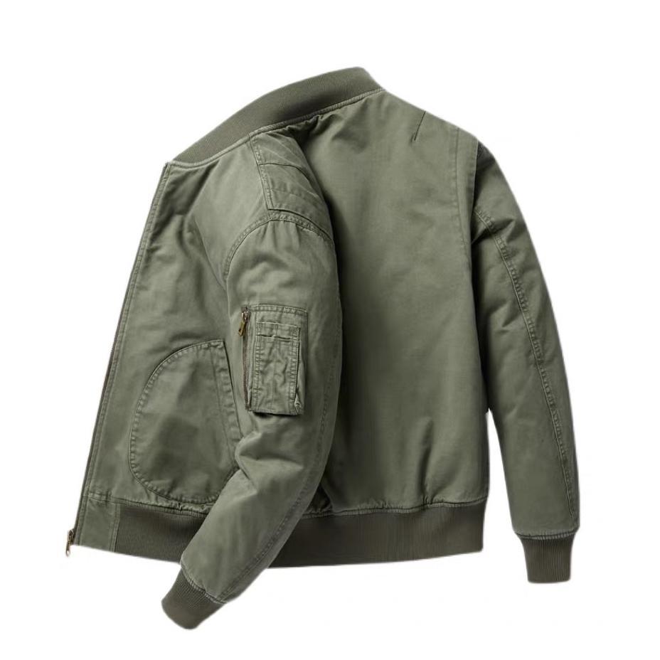 Áo khoác Bomber KaKi Cao Cấp Athenas V7 - XXL