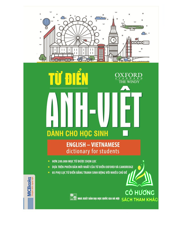 Sách - Từ điển Anh Việt dành cho học sinh (bìa xanh lá cây) - MC