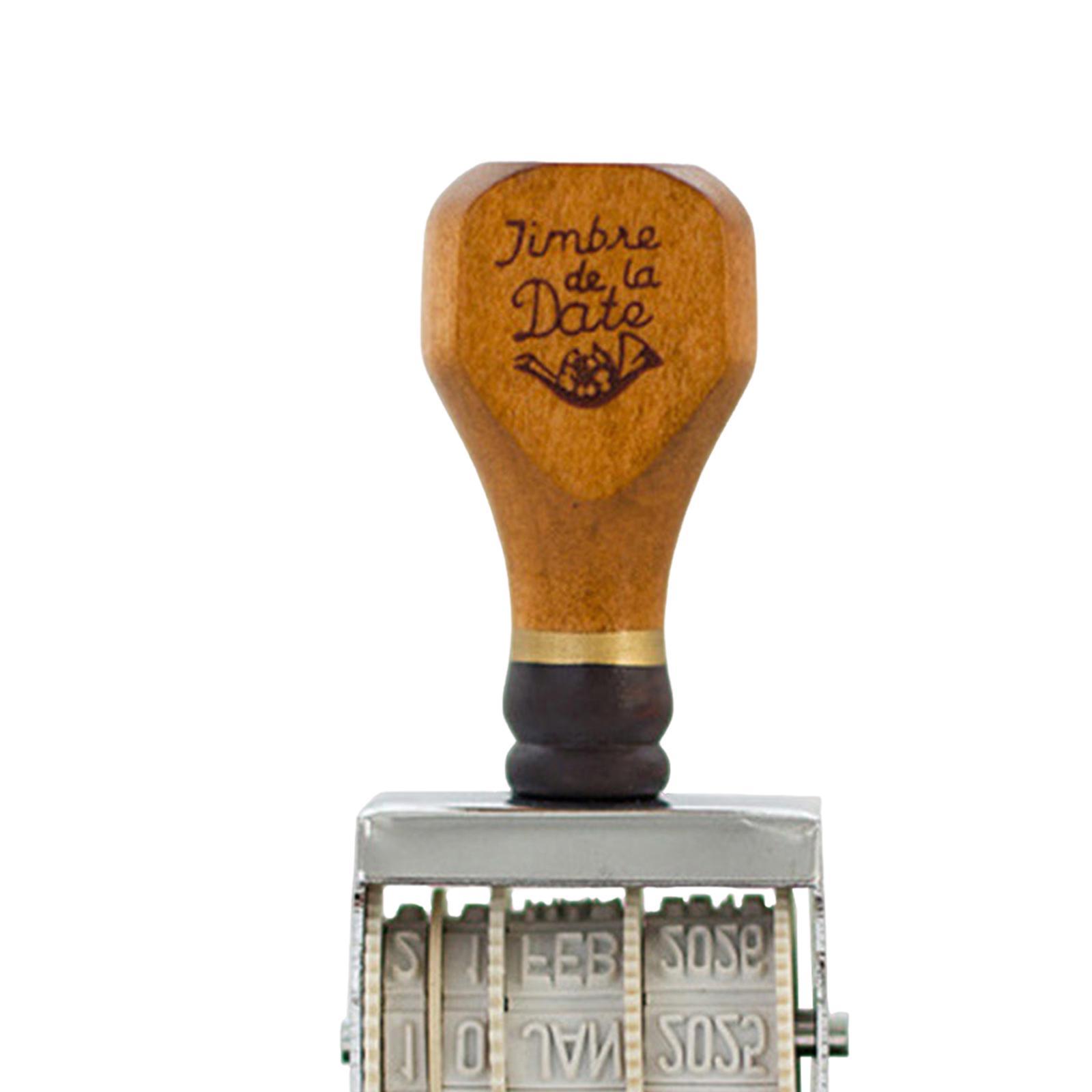 Roller Date Stamp Rubber Stamp Day Month Year Stamp Office Stamp Multifunctional Roller Stamp Business Stamps for DIY Craft Diary Decoration