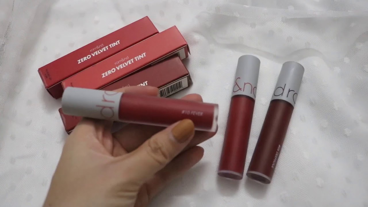 Son Kem Lì Cho Đôi Môi Nhẹ Như Không Romand Zero Velvet Tint