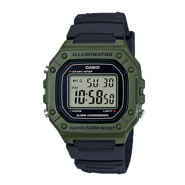 Đồng Hồ Nam Casio W-218H-3AVDF Dây Nhựa