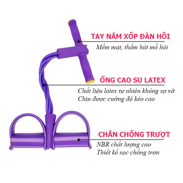 Combo 3 sản phẩm hỗ trợ tập yoga : 1 thảm 2 lớp 6mm + 1dụng cụ hỗ trợ tập bụng hình chữ T + 1 dây kéo cao su