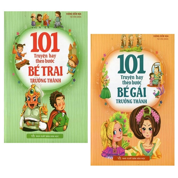 Combo 101 Truyện Hay Theo Bước Bé Gái Trưởng Thành + 101 Truyện Kể Theo Bước Bé Trai Trưởng Thành