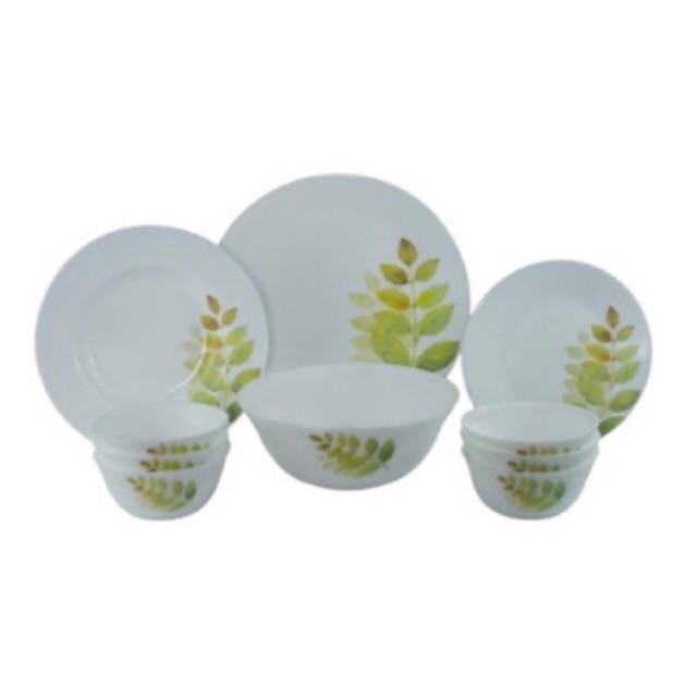 Bộ chén đĩa thủy tinh Diva Ivory A.S 10 món