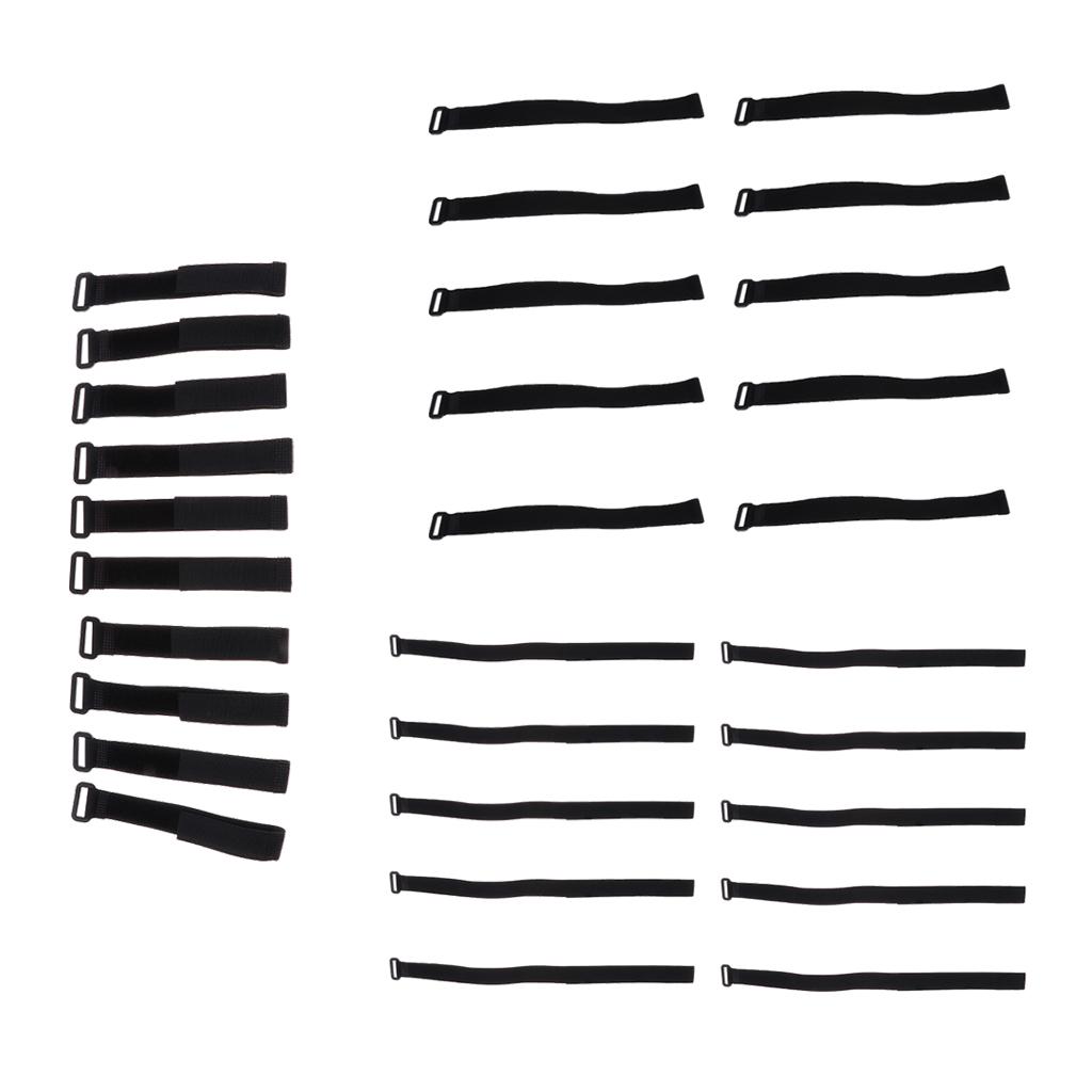 10 Pcs Backpack Luggage Straps Cable Ties Fastener Hook And Loop