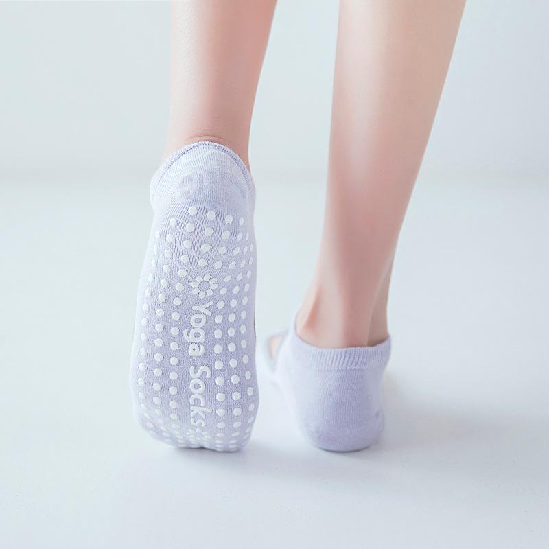 6 Màu sắc kích thước lớn Phụ nữ Chất lượng cao Pilates vớ chống trượt qua lưng Yoga Ballet Sports Ballet Sports cho phòng tập thể dục thể dục Color: random color 1pair