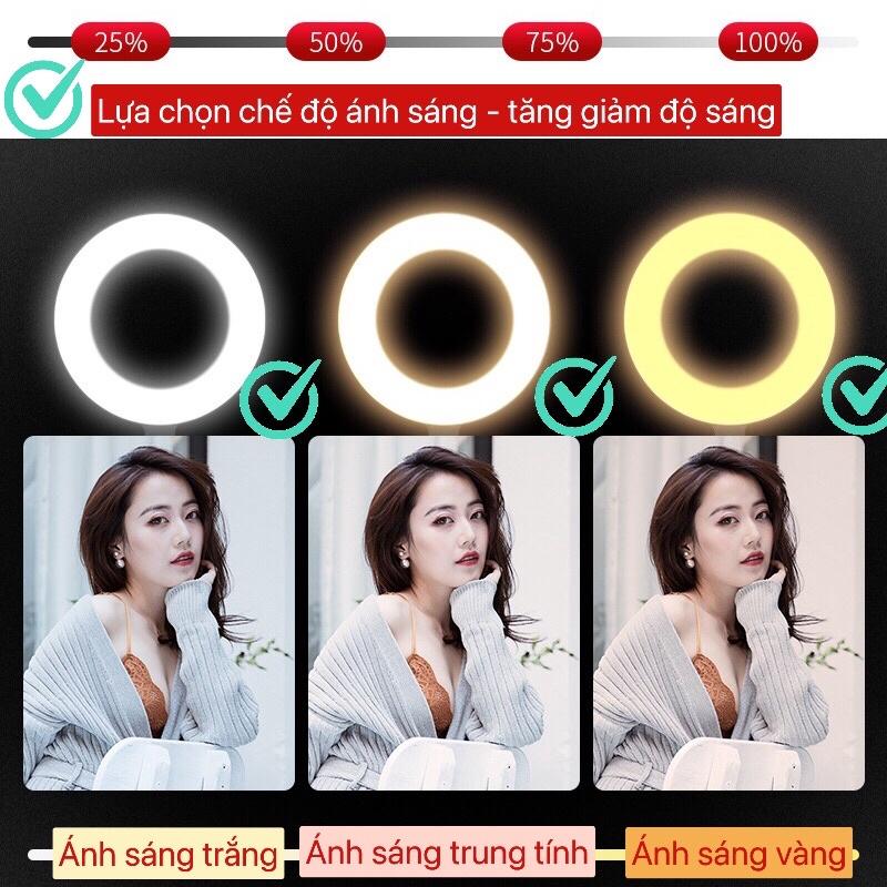 Đèn Livestream Để Bàn 2 Kẹp siêu bền hỗ trợ ánh sáng quay video, tiktok,livestream