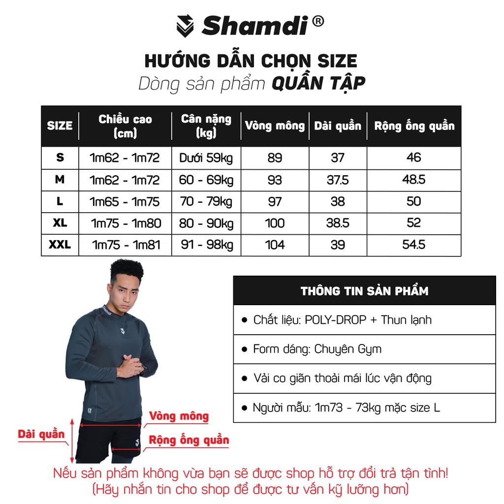 Quần đùi tập gym nam SHAMDI đồ tập gym nam Form chuyên gym, thoải mái lúc vận động - 944