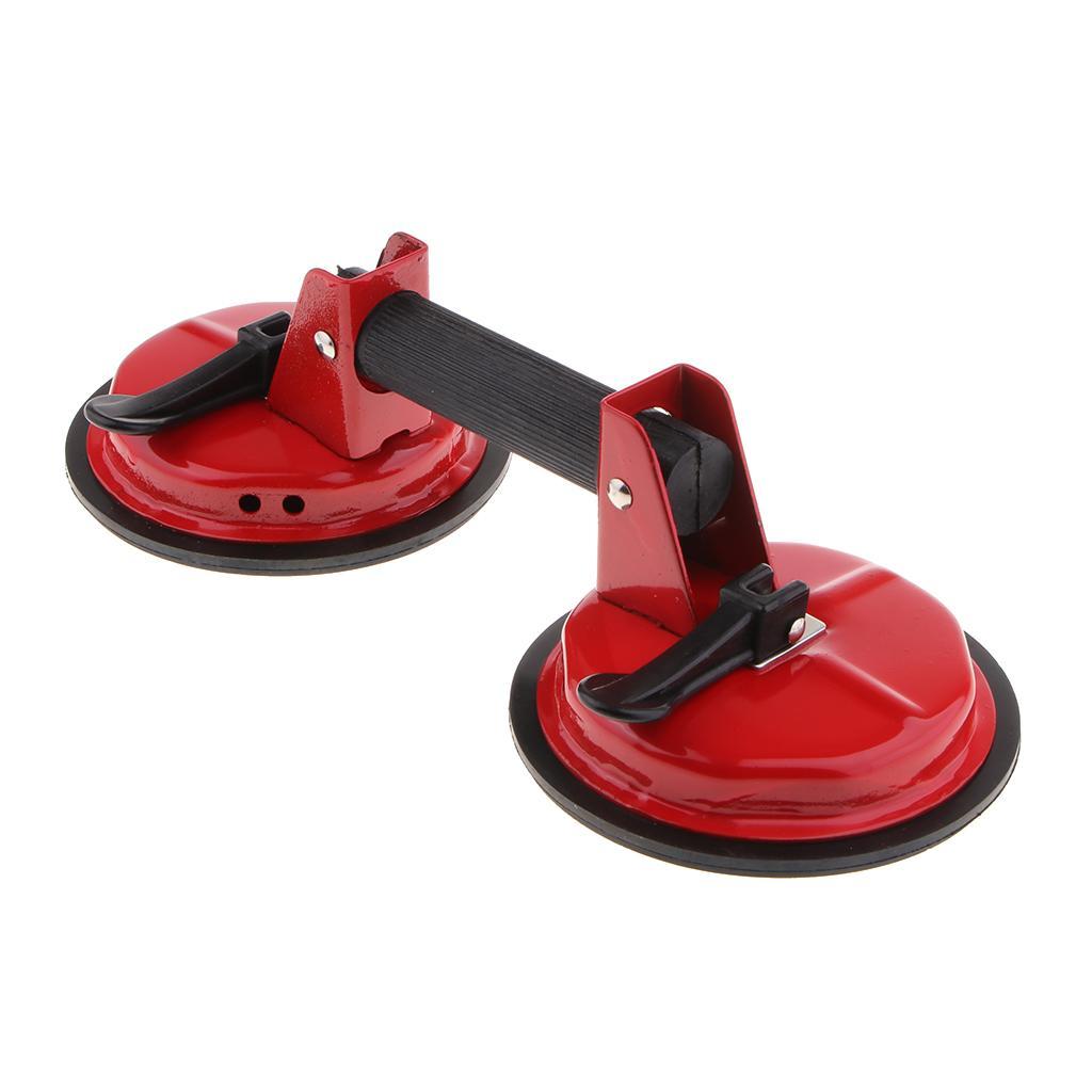 Heavy Duty Double Suction Cup Glass Lifter Metal Window Mirror Puller Glass Lifting Handle Lifter Tool