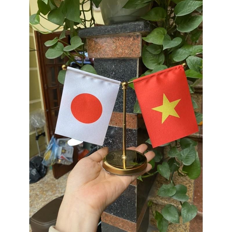 Cờ mini trang trí xe hơi việt nhật