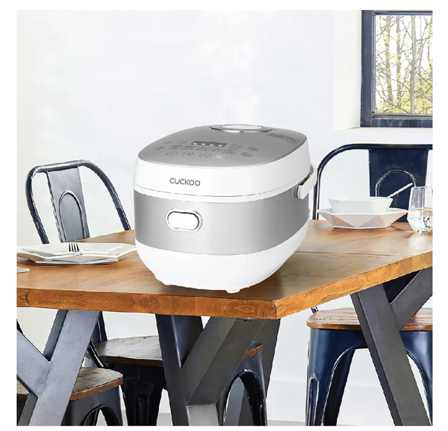 Nồi cơm điện tử 1.08L Cuckoo CR-0690F/SIWH - Màu trắng, Công suất 600W, 12 menu - Hàng chính hãng - Bảo hành 24 tháng