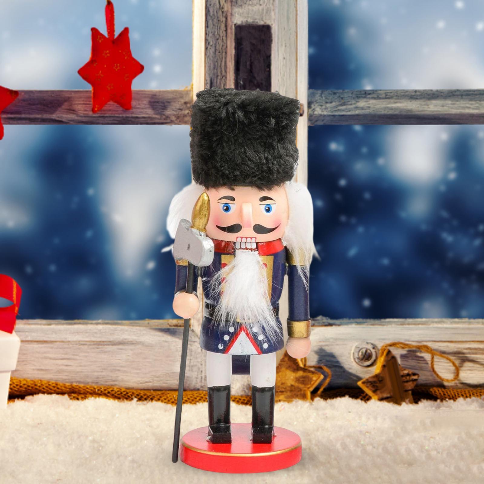 Nutcracker Figurine for Party Festive Bookcase Desktop Decorative