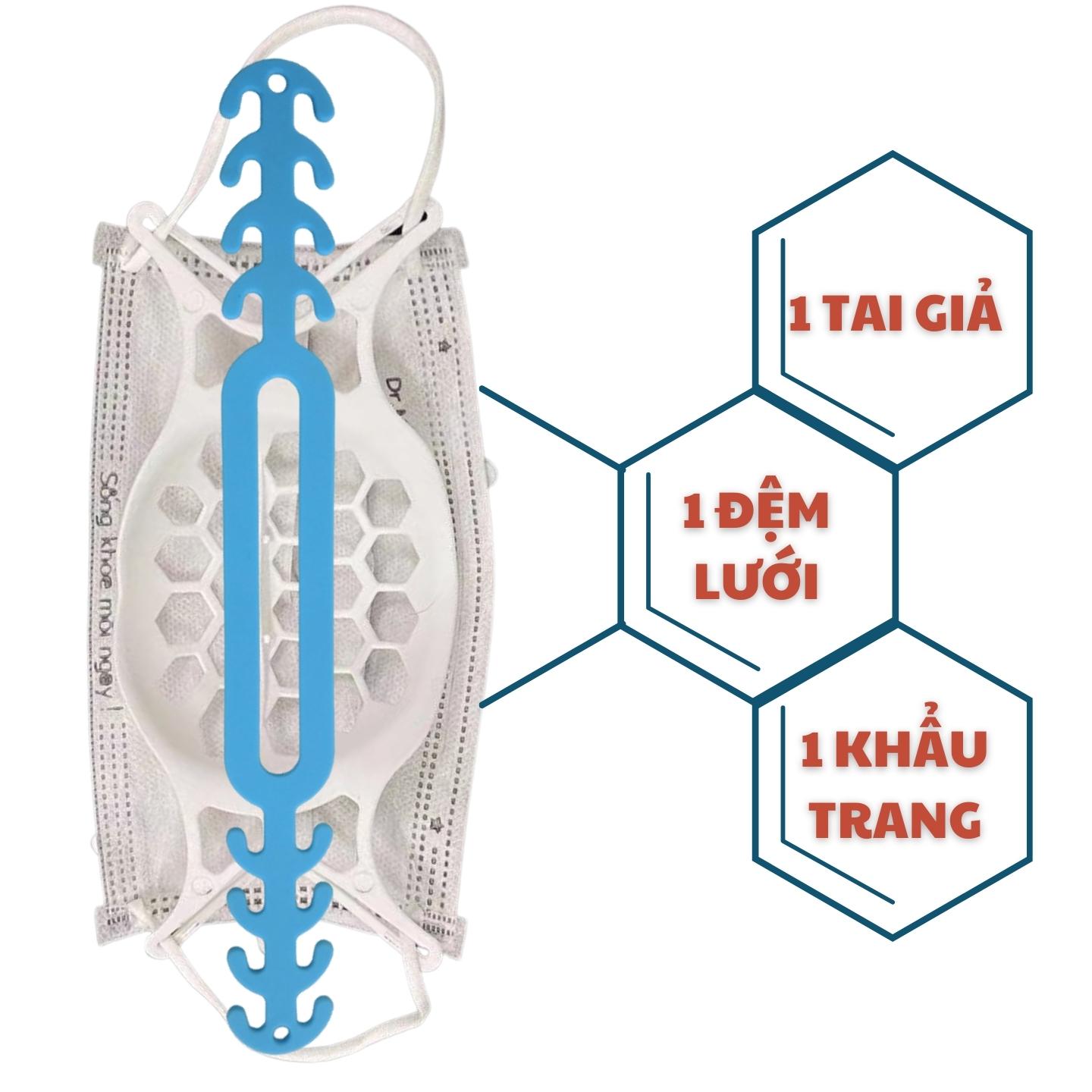 Dây đeo khẩu trang Sillicone O1 chống đau tai (tóc dài)