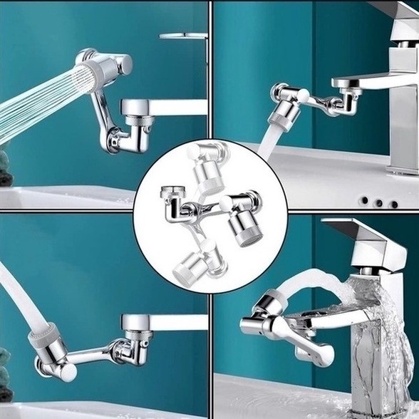 ĐẦU VÒI XOAY 1080 ĐỘ MỞ RỘNG NỐI DÀI BẰNG NHỰA - HN