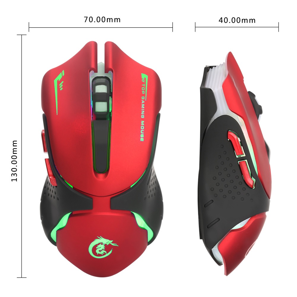 Chuột Gaming Dragon HXSJ A903 - Thiết kế hầm hố, DPI 3200, đèn LED đổi màu, cảm biến chính xác, bền bỉ, thoải mái khi sử dụng, hoàn hảo cho game thủ chuyên nghiệp. #ChuộtGaming #HXSJ #A903 #DPI3200 #ĐènLED #CảmBiếnChínhXác #BềnBỉ #ThoảiMái Hàng Nhập Khẩu