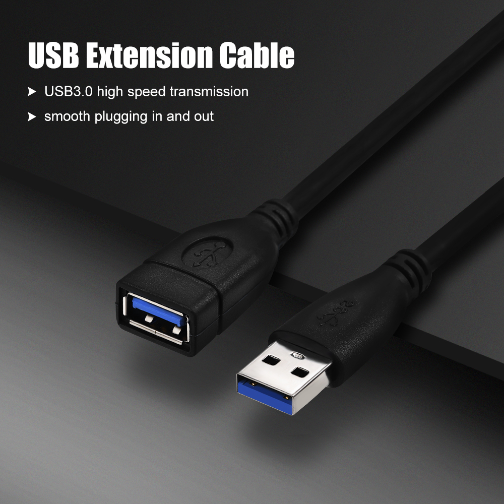 Dây Cáp Siêu Tốc Nối Dài USB Male Sang Female Cho TV Thông Minh PS4 Xbox One SSD Đồng Bộ Hóa Dữ Liệu USB 3.0