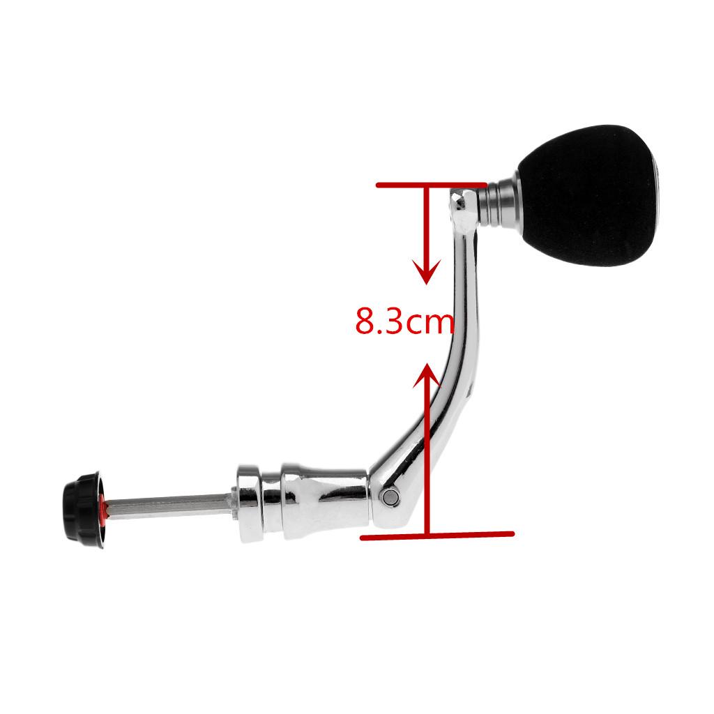 2x Full Metal Fishing Reel Handle Ball Knob Replacement for L Reels