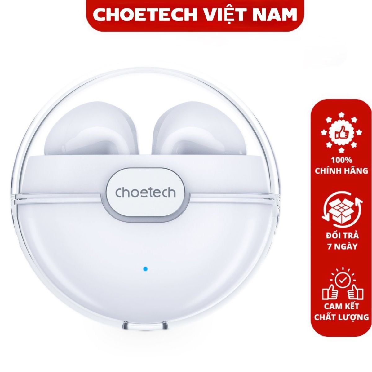 Tai nghe bluetooth True Wireless Earphones Choetech BH-T08 (Hàng chính hãng)