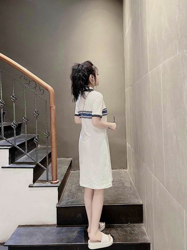 Váy Sơ Mi Nữ, Đầm váy cổ sơ mi Nữ Dáng chữ A