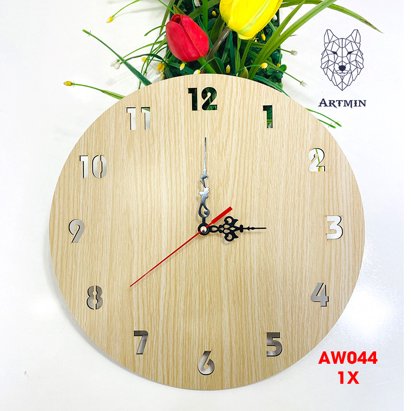 AW044 - Đồng Hồ Gỗ Decor Cực Xinh – Đồng Hồ Treo Tường Trang Trí Năm 2023