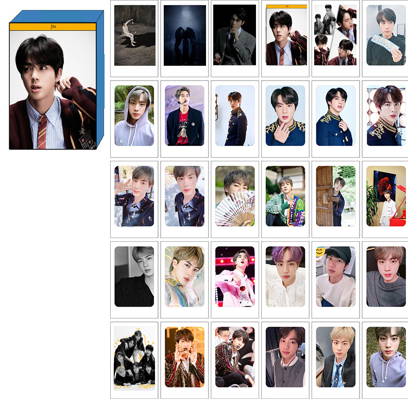 Lomo card BTS Jin bộ thẻ ảnh BTS Map of the soul 7
