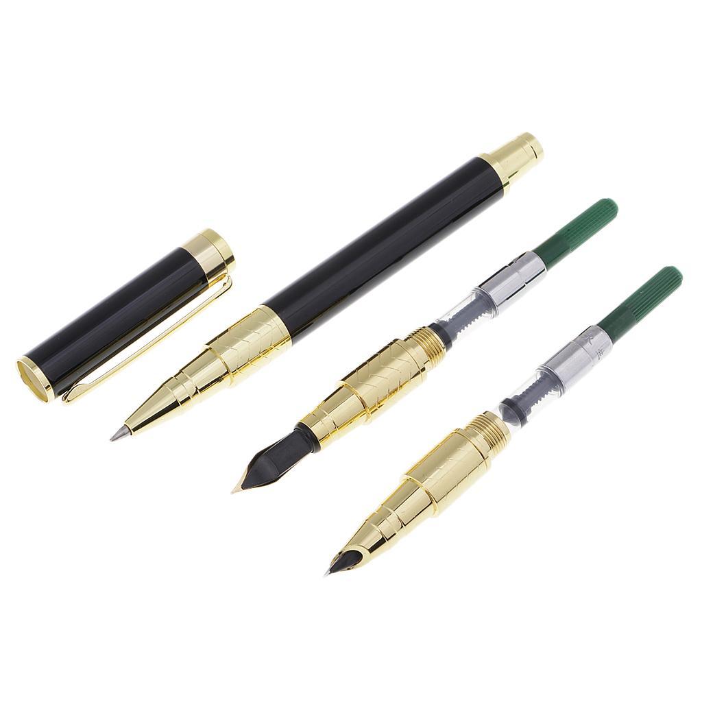 Writing Ink Pen Calligraphic Pen Sign Pen Three Pen Points Pen Stationery