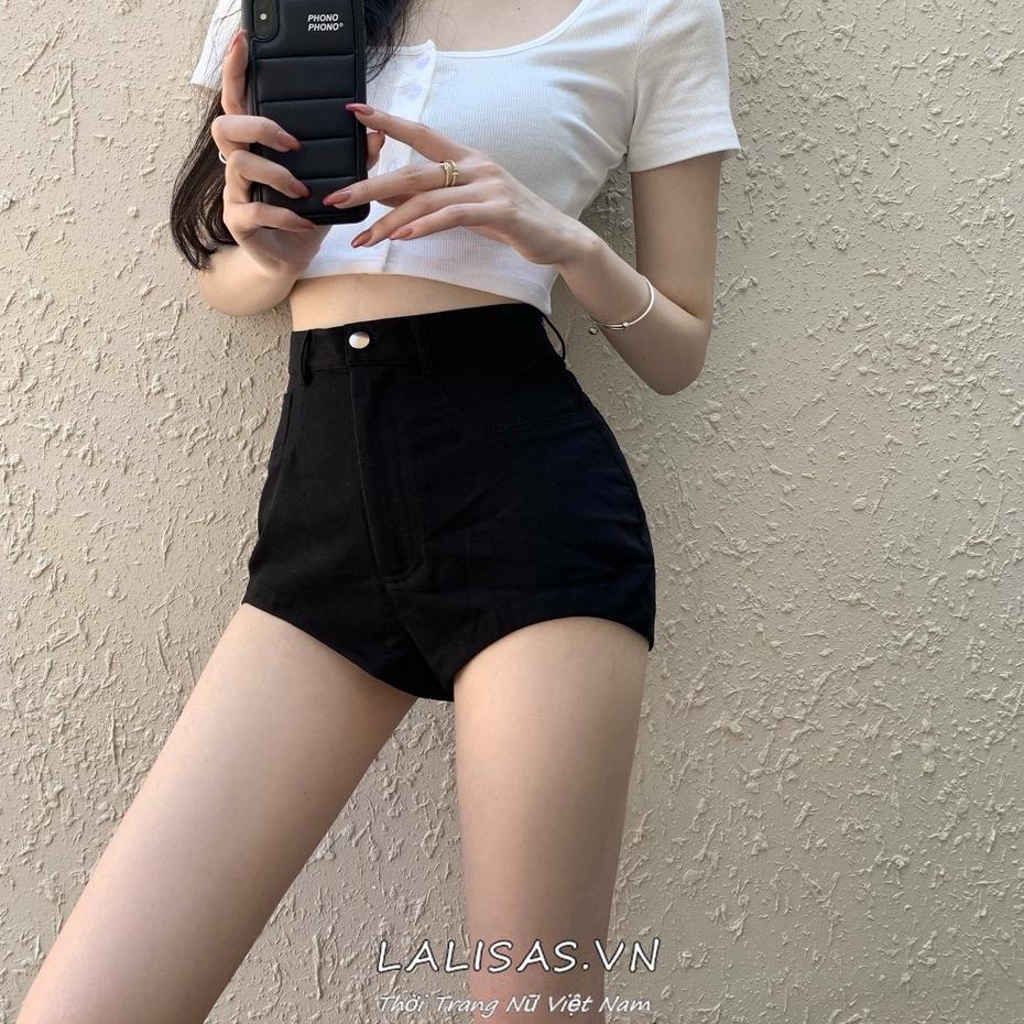 ✓Quần short eo cao dáng ôm thời trang Hàn Quốc sành điệu quyến rũ