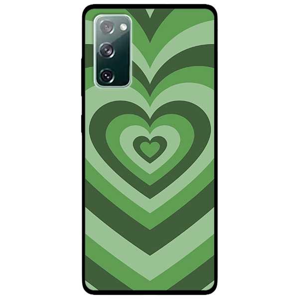 Ốp lưng dành cho Samsung S20 FE / Samsung S20 FE 5G - Tim Cầu Vồng Xanh Lá
