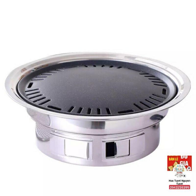 Bếp nướng than hoa / Bếp nướng không khói BBQ kiểu hàn quốc 5 món tặng kèm kẹp gắp