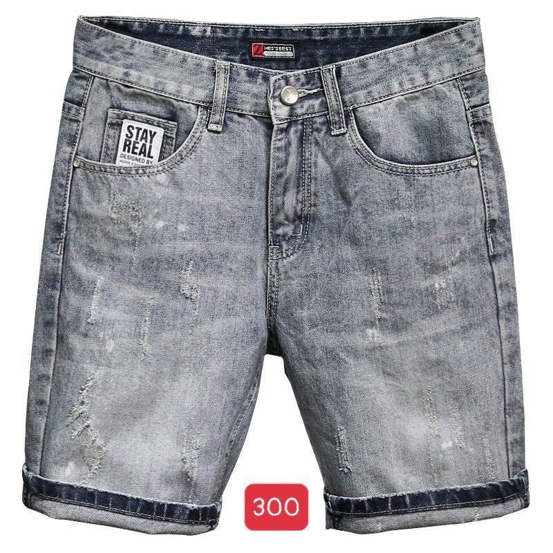 Quần short jean chất bò co giãn- quần lửng nam nhiều mẫu thời trang TINA ms265