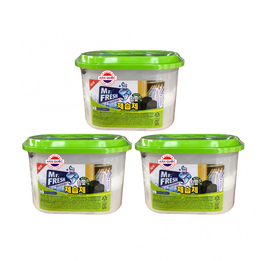 Combo 3 Hộp Hút Ẩm Than Hoạt Tính Mr.Fresh Hàn Quốc