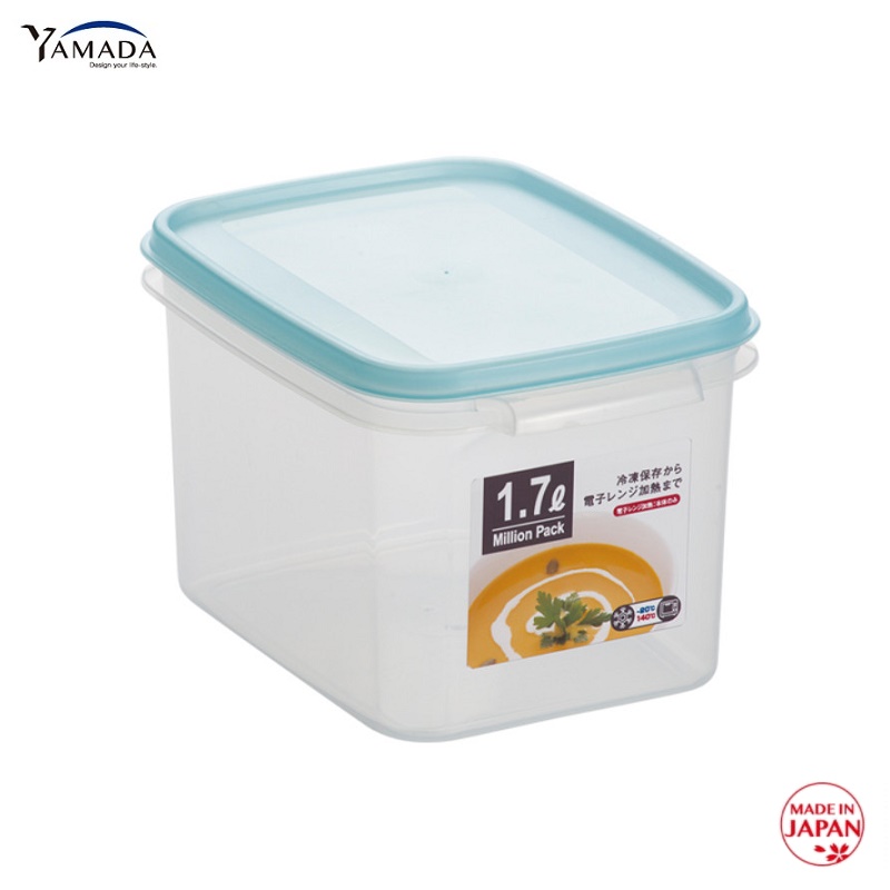 Hộp đựng thực phẩm Yamada 1.7L , không sản sinh ra các hoạt chất gây hại trong quá trình sử dụng