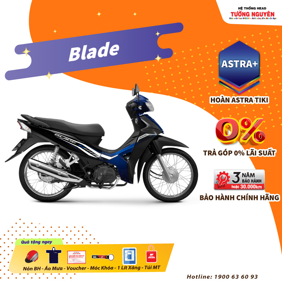 Xe Máy Honda Blade 2023 - Phiên Bản Tiêu Chuẩn